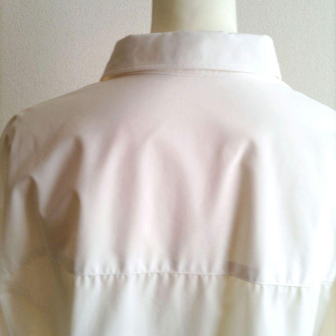 LOUNGEDRESS サテンBIGシャツ 長袖 ホワイト サイズフリー