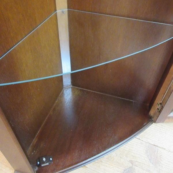 イギリス アンティーク 家具 ウォール コーナーキャビネット 英国 6103e