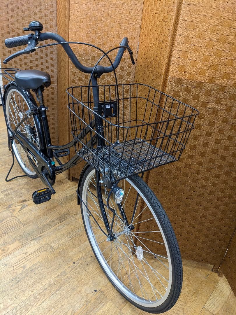 U053 普通自転車　26インチ　ブラック　シンプルタイプ
