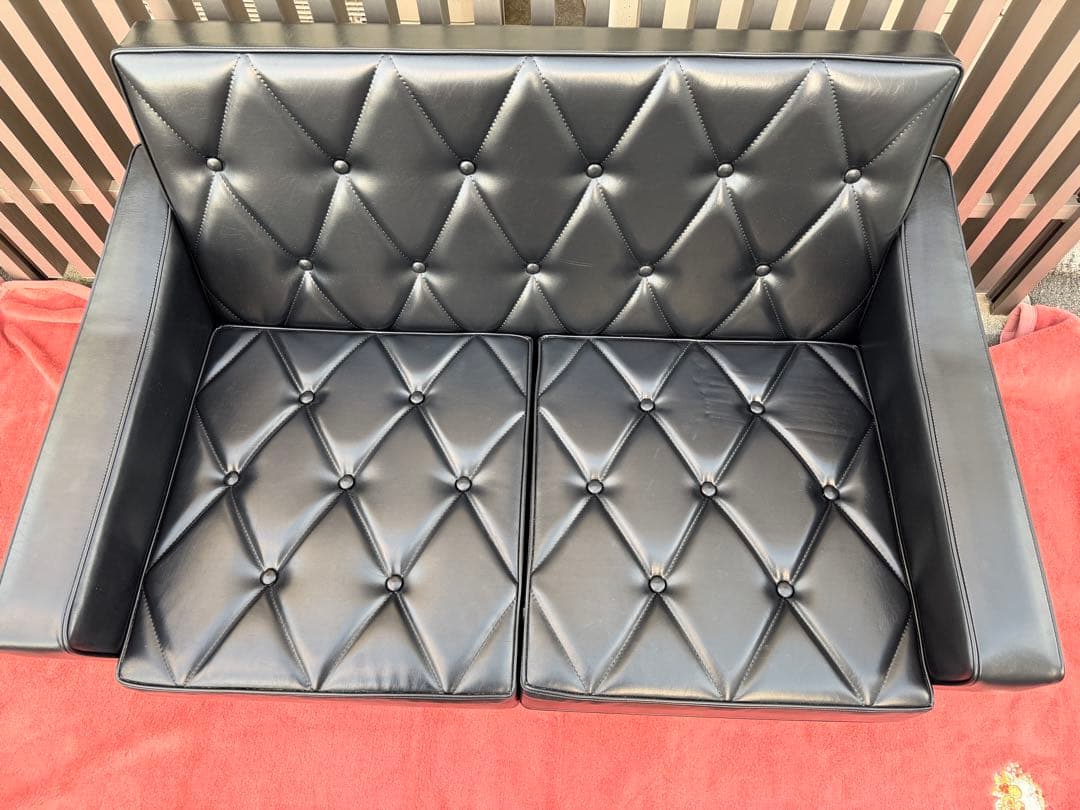 奈良Karimoku カリモク60 ロビーチェア 2シーター 2人掛けソファ2P