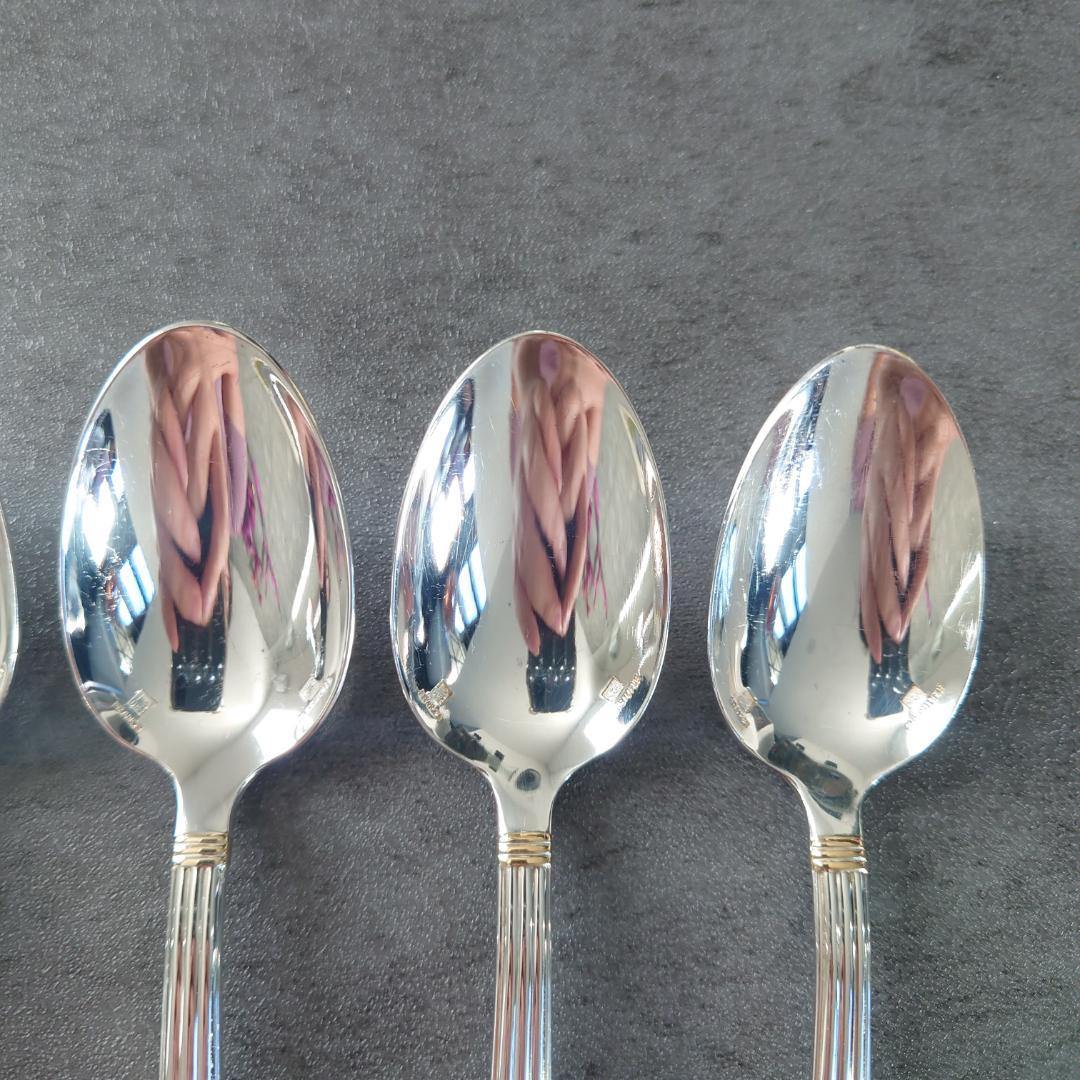 希少 美品 クリストフル アリアゴールドリング コーヒースプーン 6点