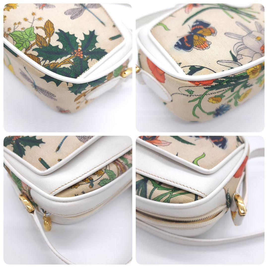 GUCCI グッチ フローラ ショルダーバッグ オールド ビンテージ キャンバス
