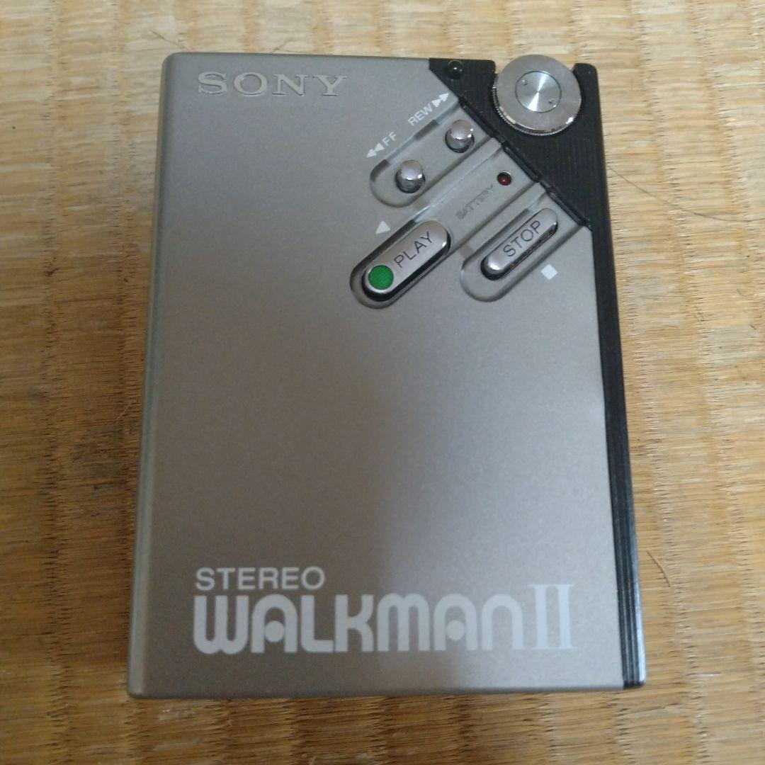 【ジャンク品】SONY カセットウォークマン WM-2 シルバー　当時物　希少