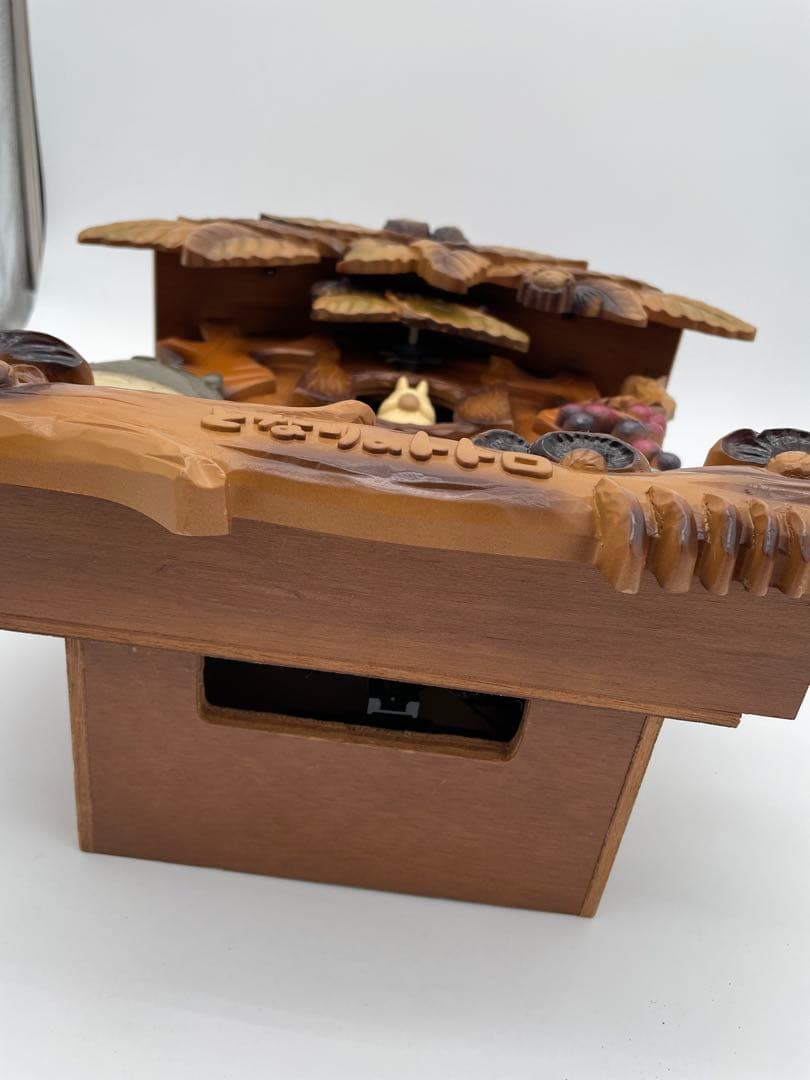 となりのトトロ 壁掛け時計4MJ806RH M1838N PM-15木製ジブリ②