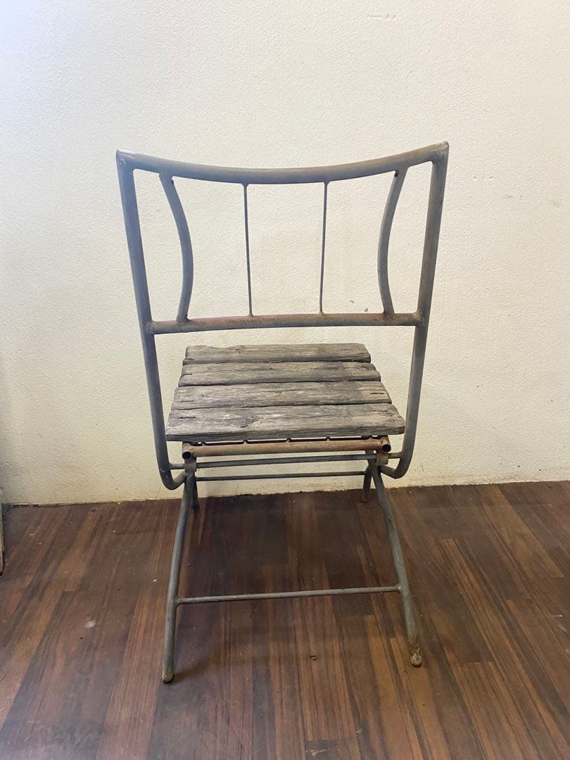 ヴィンテージ風　折りたたみ椅子　アンティーク