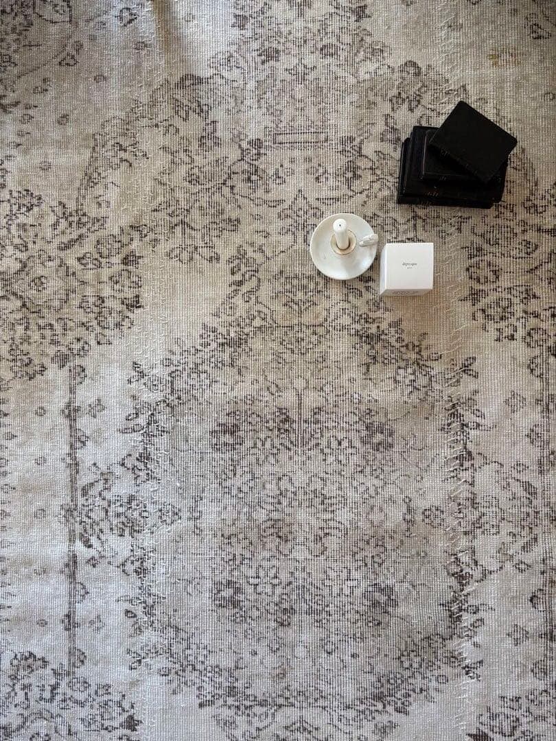 ヴィンテージラグ　トルコ　アナトリア　ウォッシュ　ベージュオーバーダイ