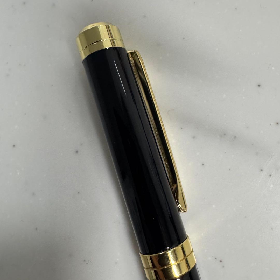 カルティエ Cartier ボールペン 黒 金 ブラック ゴールド