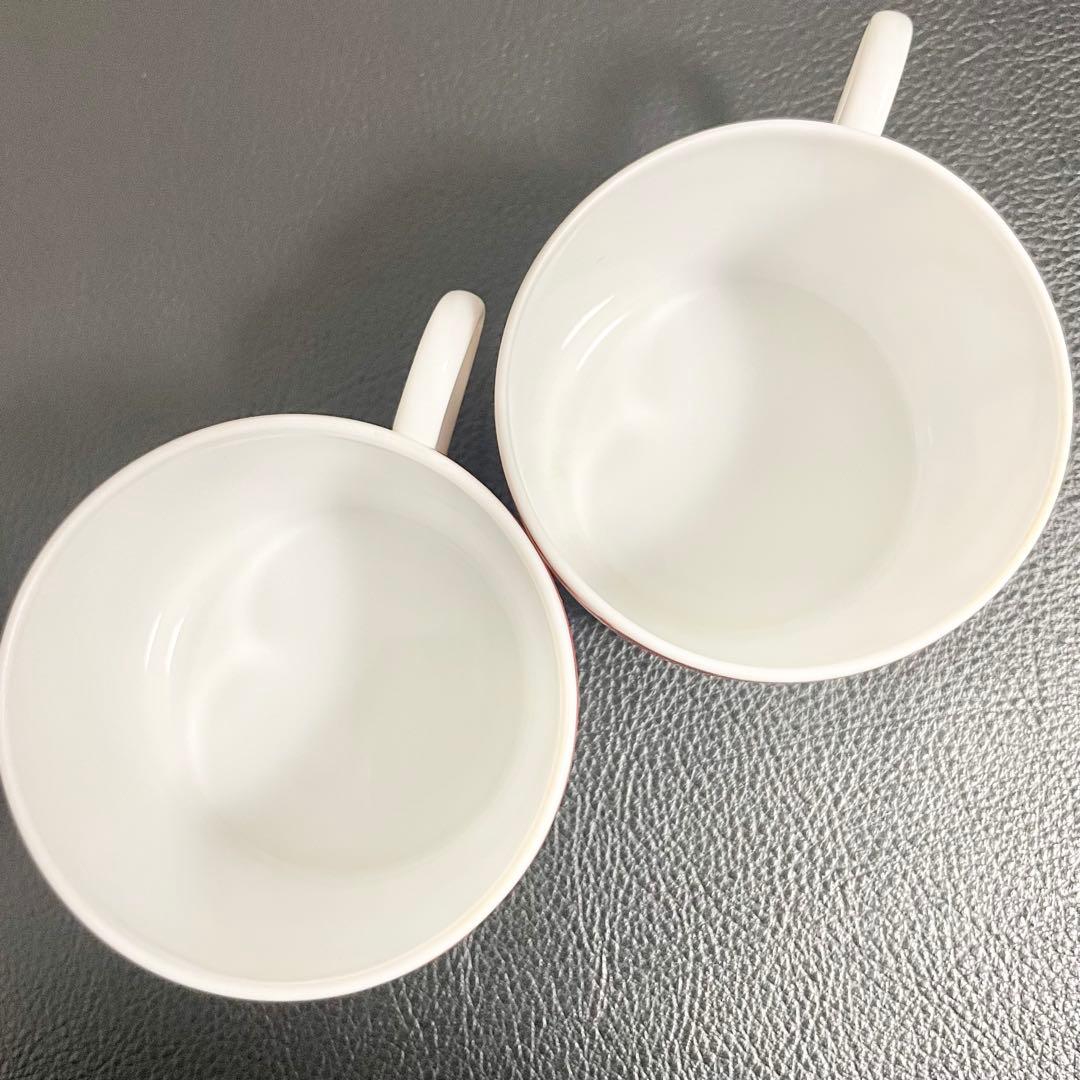 HERMES エルメス ガダルキヴィール スクエアプレート + マグカップ 赤色