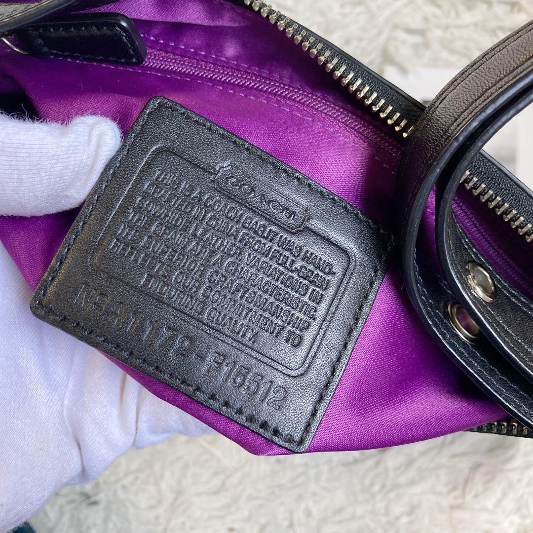 未使用級 vintage coach old ブラック 黒 アシュレイ