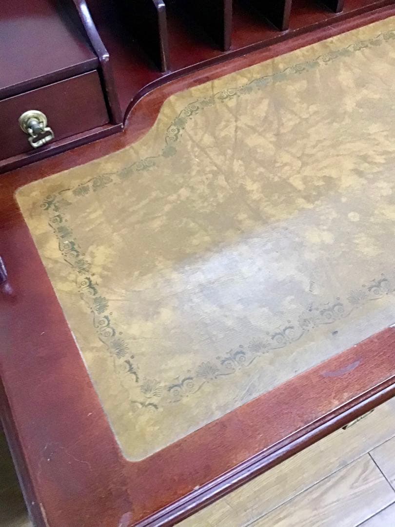 つき☆管243☆英国調☆ヨーロピアンクラシック☆アンティークデスク☆平机