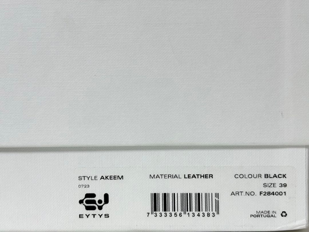 新品《 Eytys 》AKEEM ( BLACK ) 39 エイティーズ