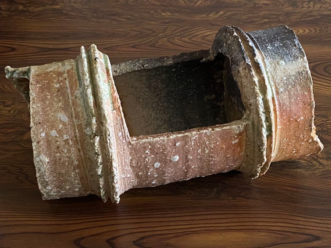 伊賀焼 Iga ware 竹花入 Vase 井村侊生 N16