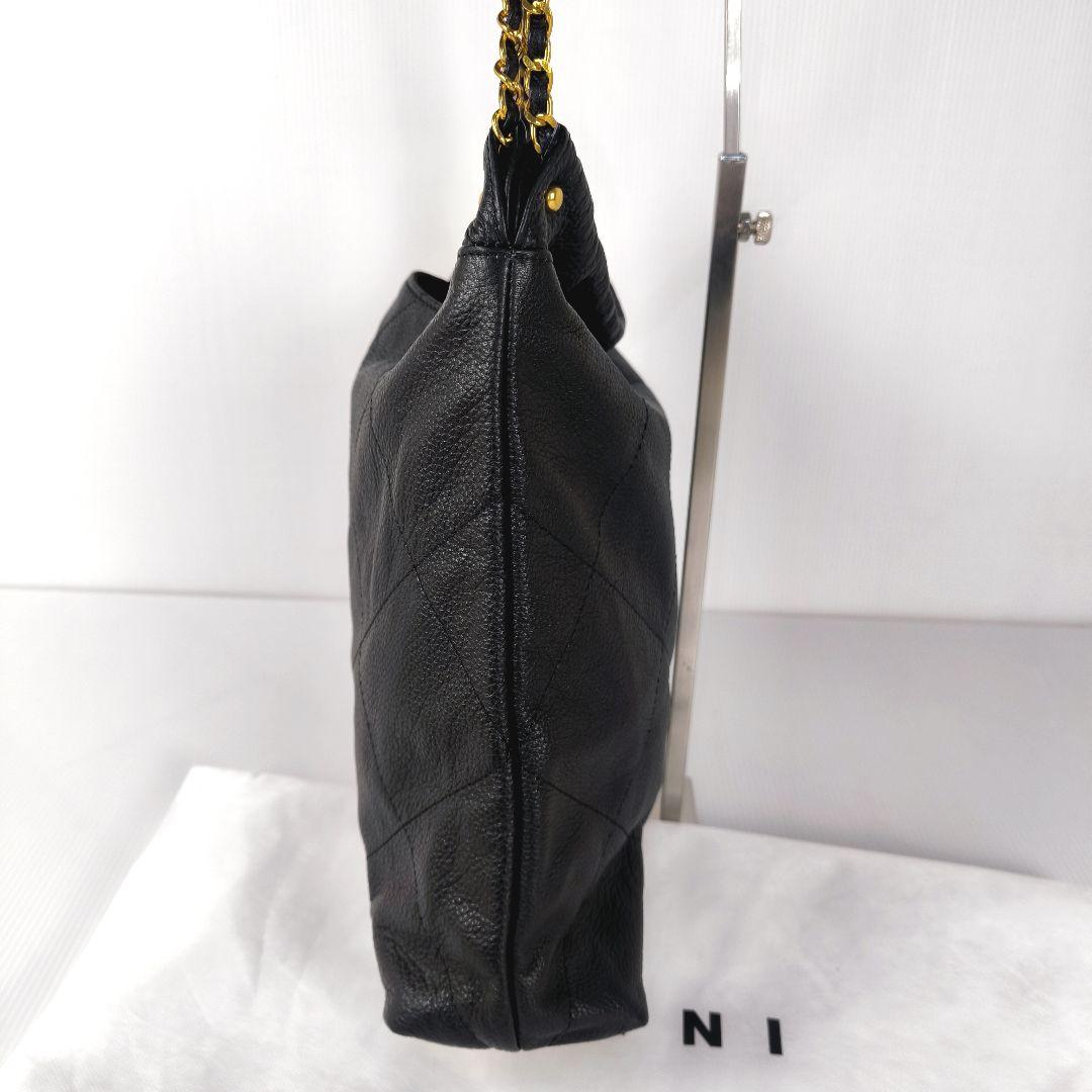 【極美品】HAYNI ブラックレザー ショルダーバッグ 未使用級