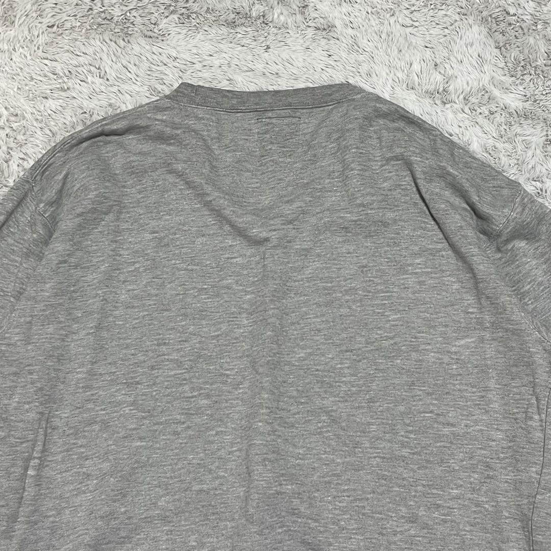 old stussy 90s 00s スウェット　紺タグ　前V 刺繍　短丈　M