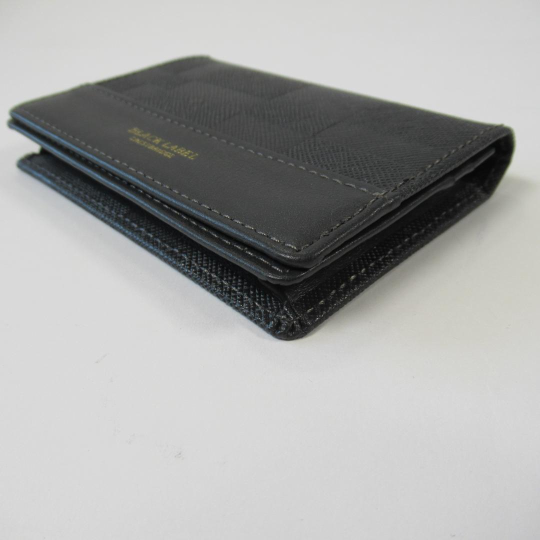 ブラックレーベルクレストブリッジ新品 エンボスチェックカードケース / 名刺入れ