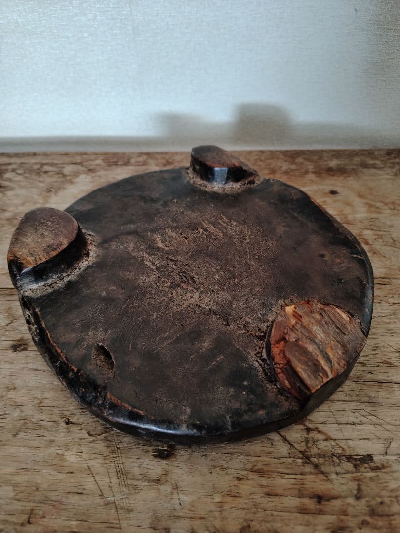 アフリカ　セヌフォスツール　花台　展示台　プリミティブアート　1点物