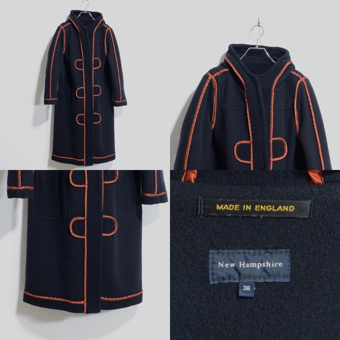 超極上品 ムーアブルック ダッフルコート Nハンプシャー ネイビー 36