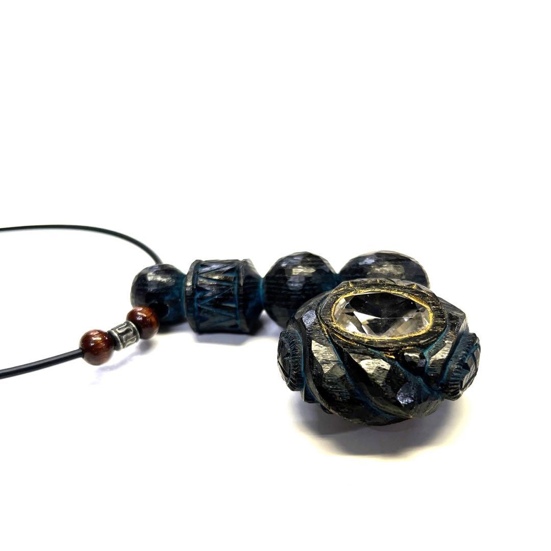 激レア　アイヌコタン　西田智三さん　天然石ペンダント　水晶　クリスタル　赤瑪瑙