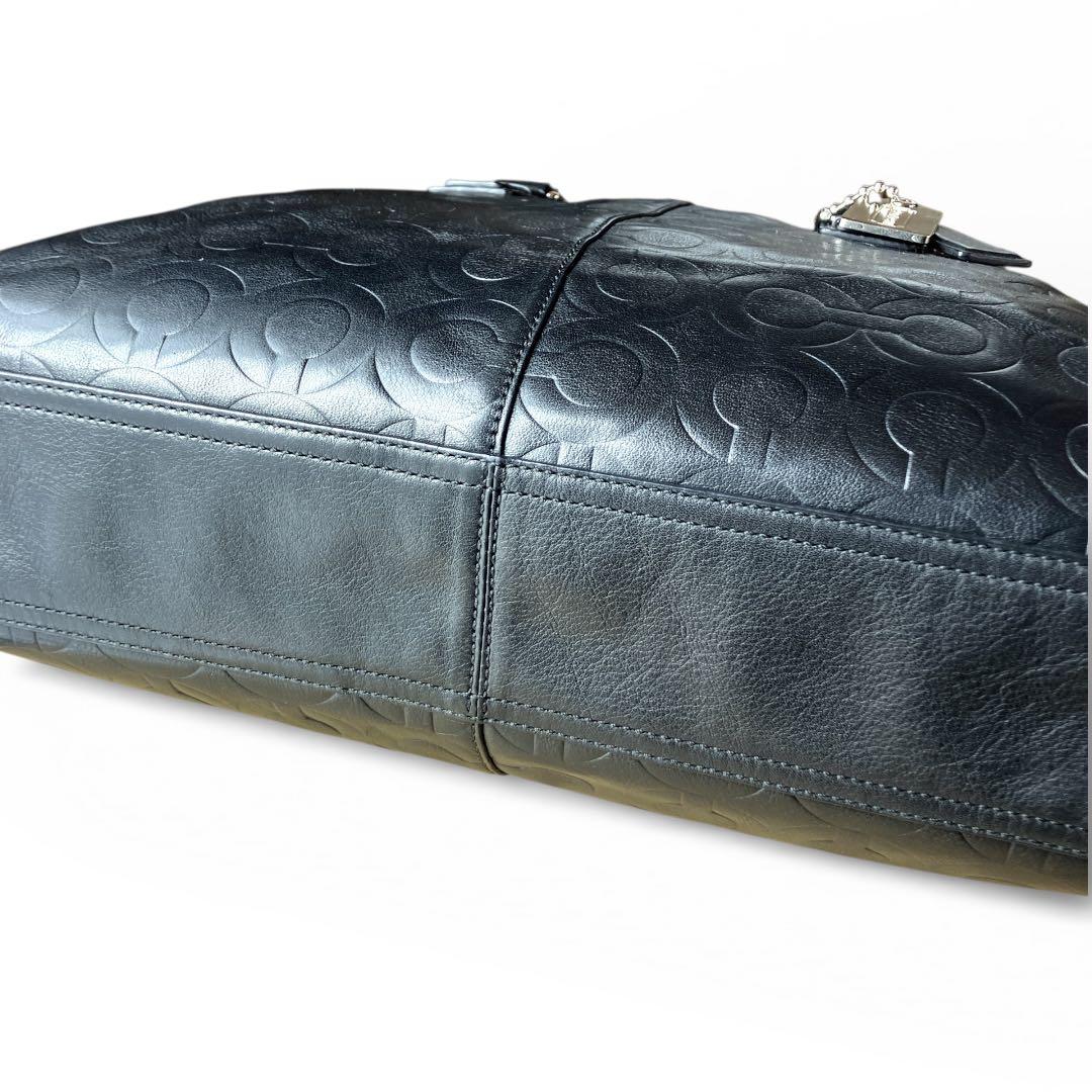 【美品】COACH コーチ70253 オプアートビジネスバッグ　2way A4