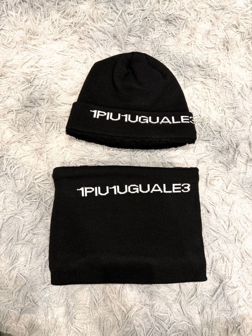 1PIU1UGUALE3 GOLF ニットキャップ ネックウォーマー セット