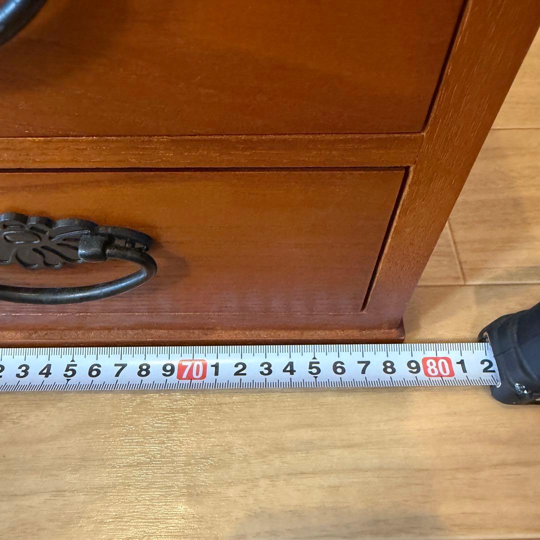 折りたたみ式文机　片袖　引き出し3杯　和家具 木製デスク　書斎