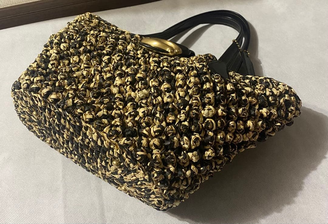 【完売品，新品】COACH タビーCデザインかごバック、紙袋、保存袋付き