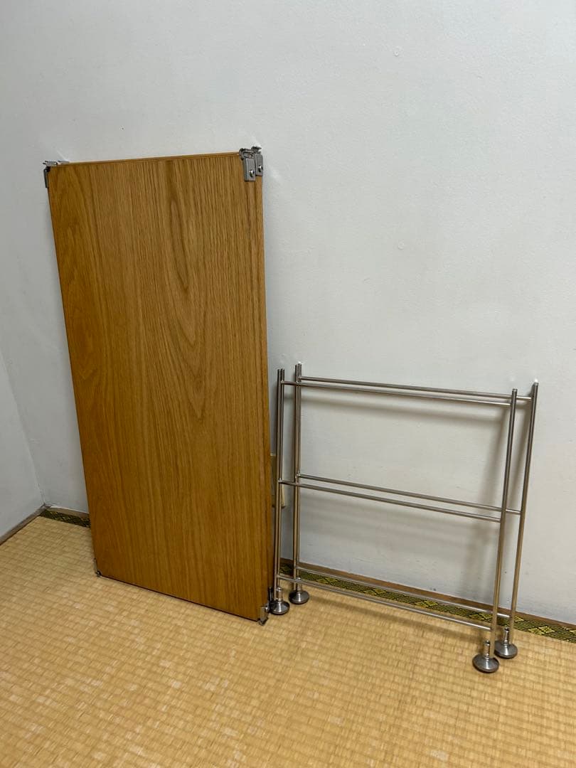 【廃盤希少】ステンレスユニットシェルフ 木棚3段 幅86× 奥行41× 高さ46