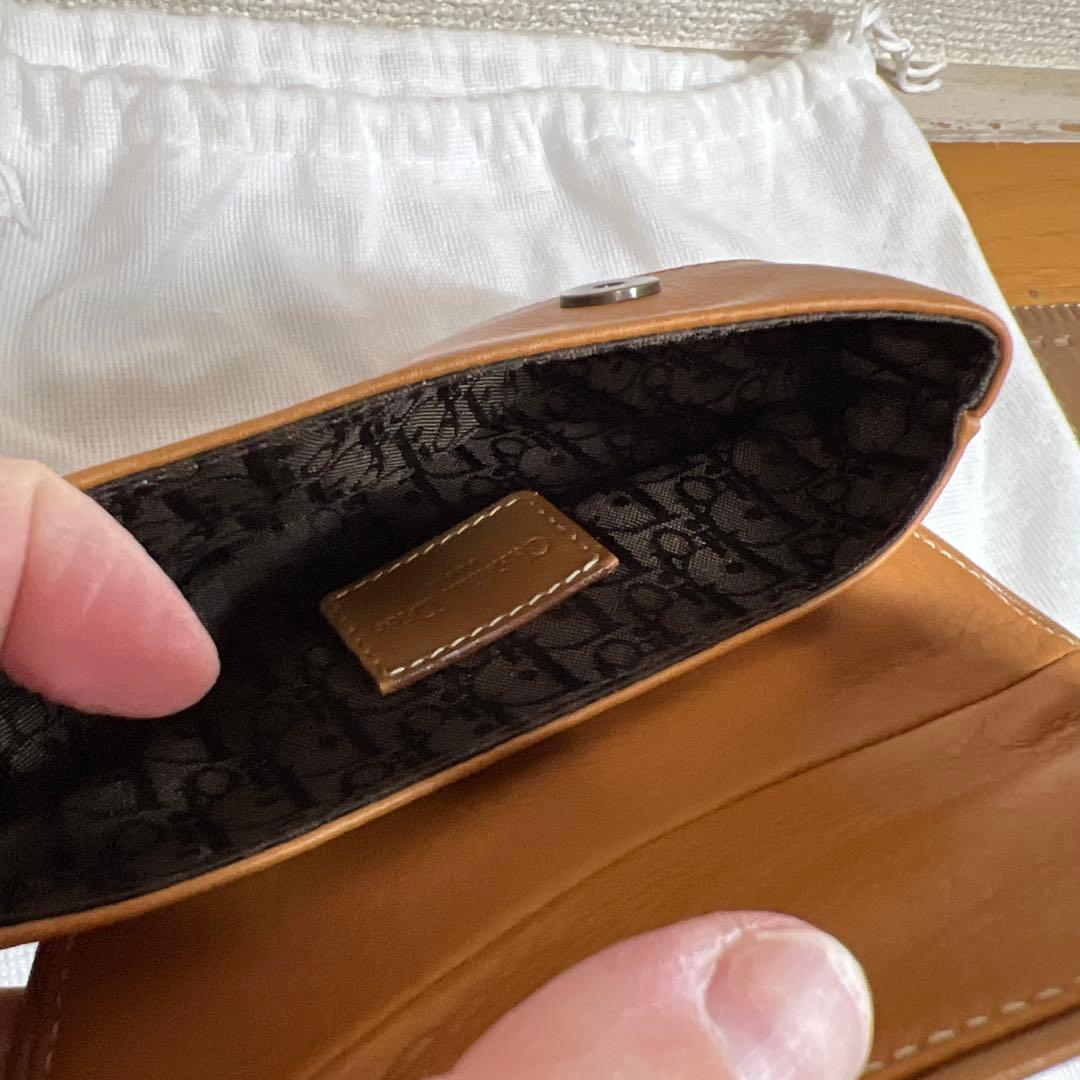 Christian Dior レザー サドルバッグ ウエストポーチ ボディバッグ