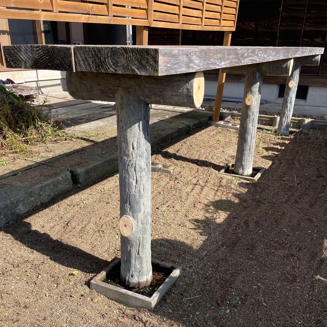 盆栽棚 [脚③棚板②] 【引き取り限定】野草 ガーデニング 庭園 日本庭園
