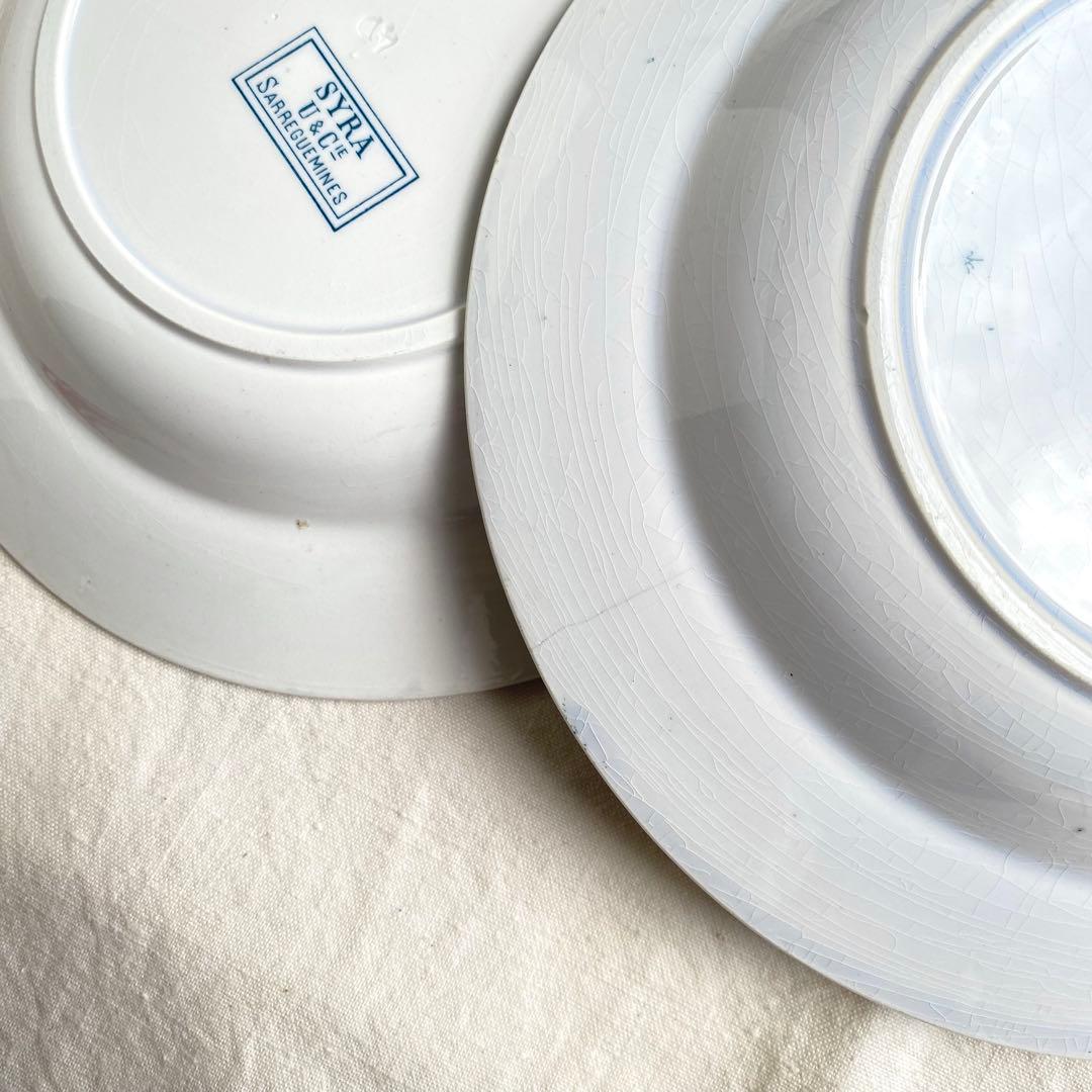 フランス サルグミンヌ SARREGUEMINES 「SYRA」深皿2枚セット