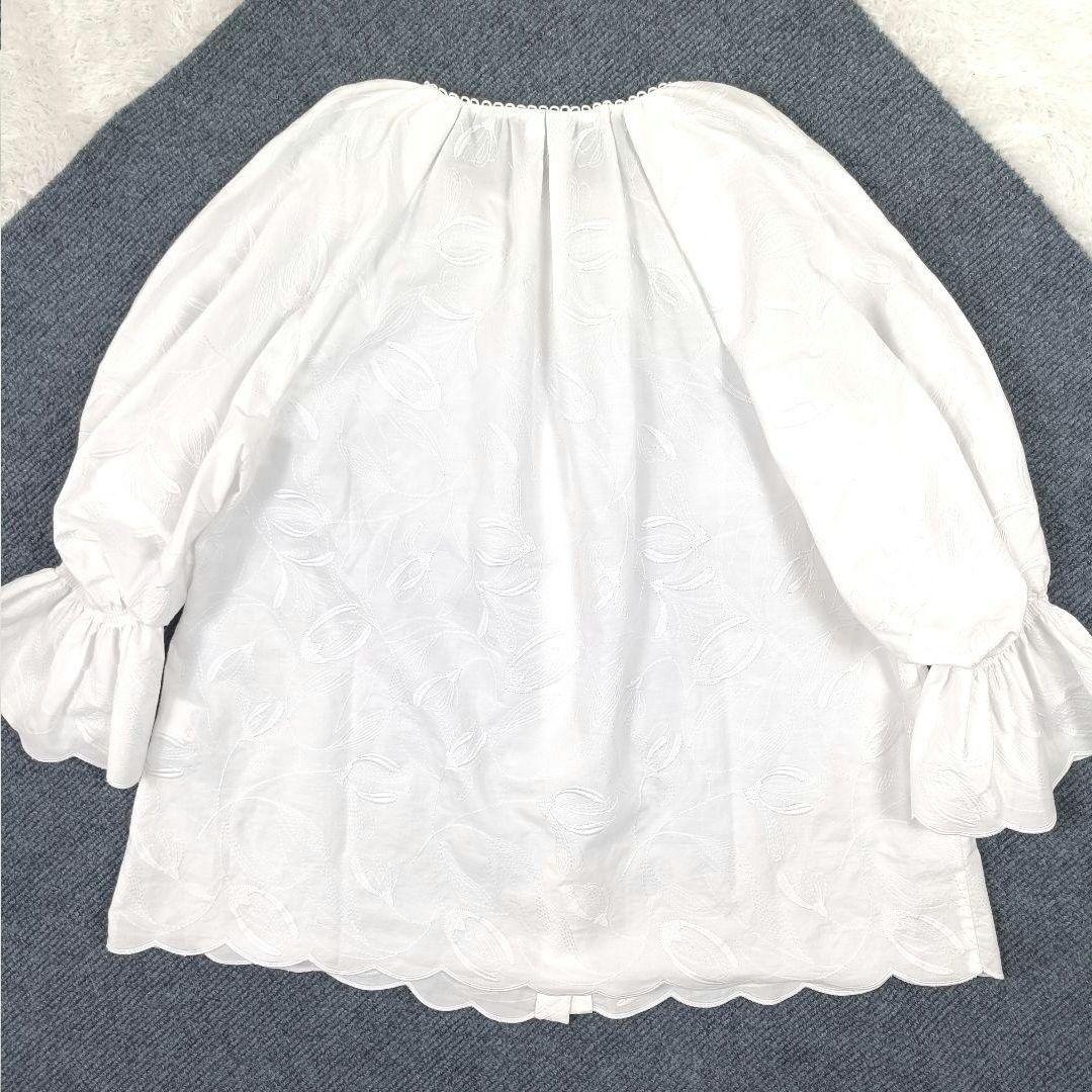 Drawer 25SS フラワーエンブロイダリーブラウス ギャザー フリル 刺繍
