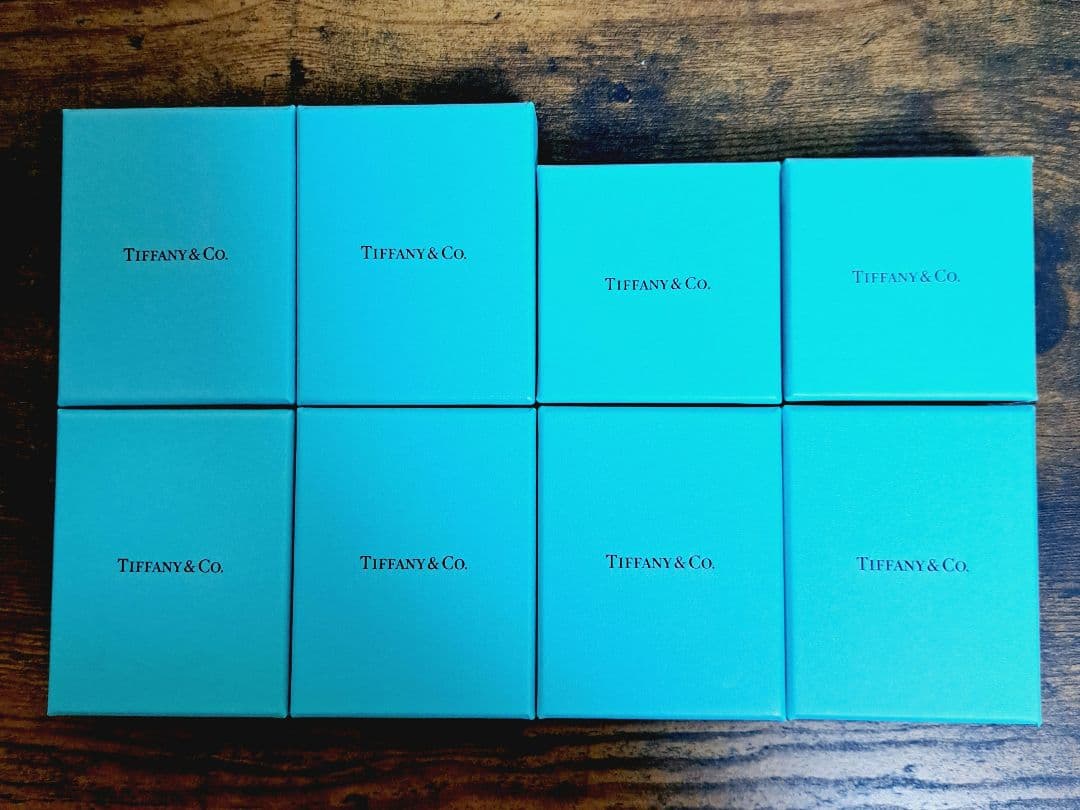 ティファニー 空箱② 巾着 保存袋 8セット カード リボン
