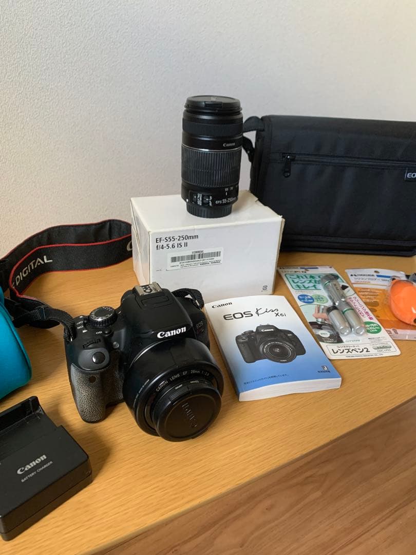 フィルムカメラ Canon EOS Kiss X6i EF28mm EF-S55-250mm