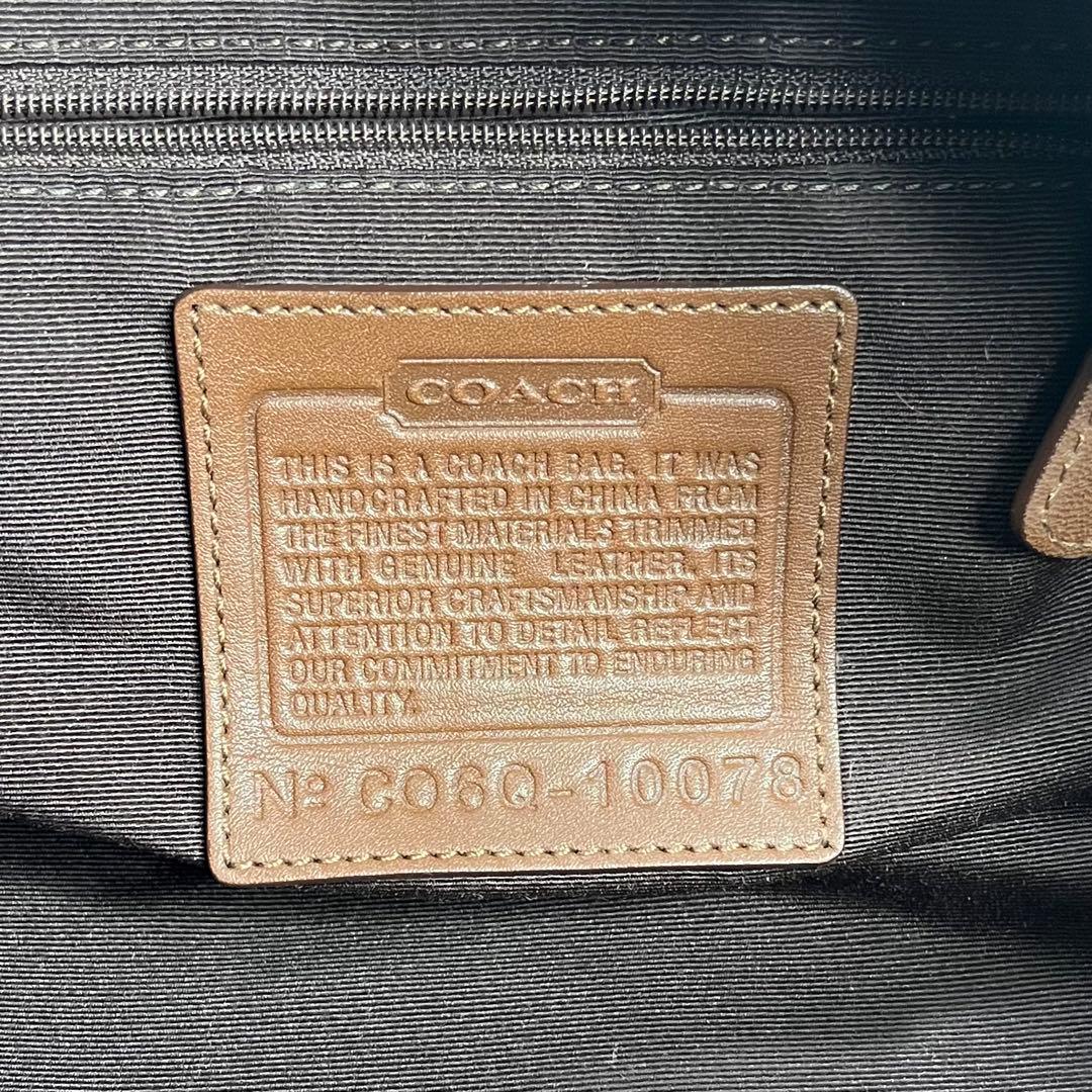 バッグ Coach Signature Satchel Canvas Bag