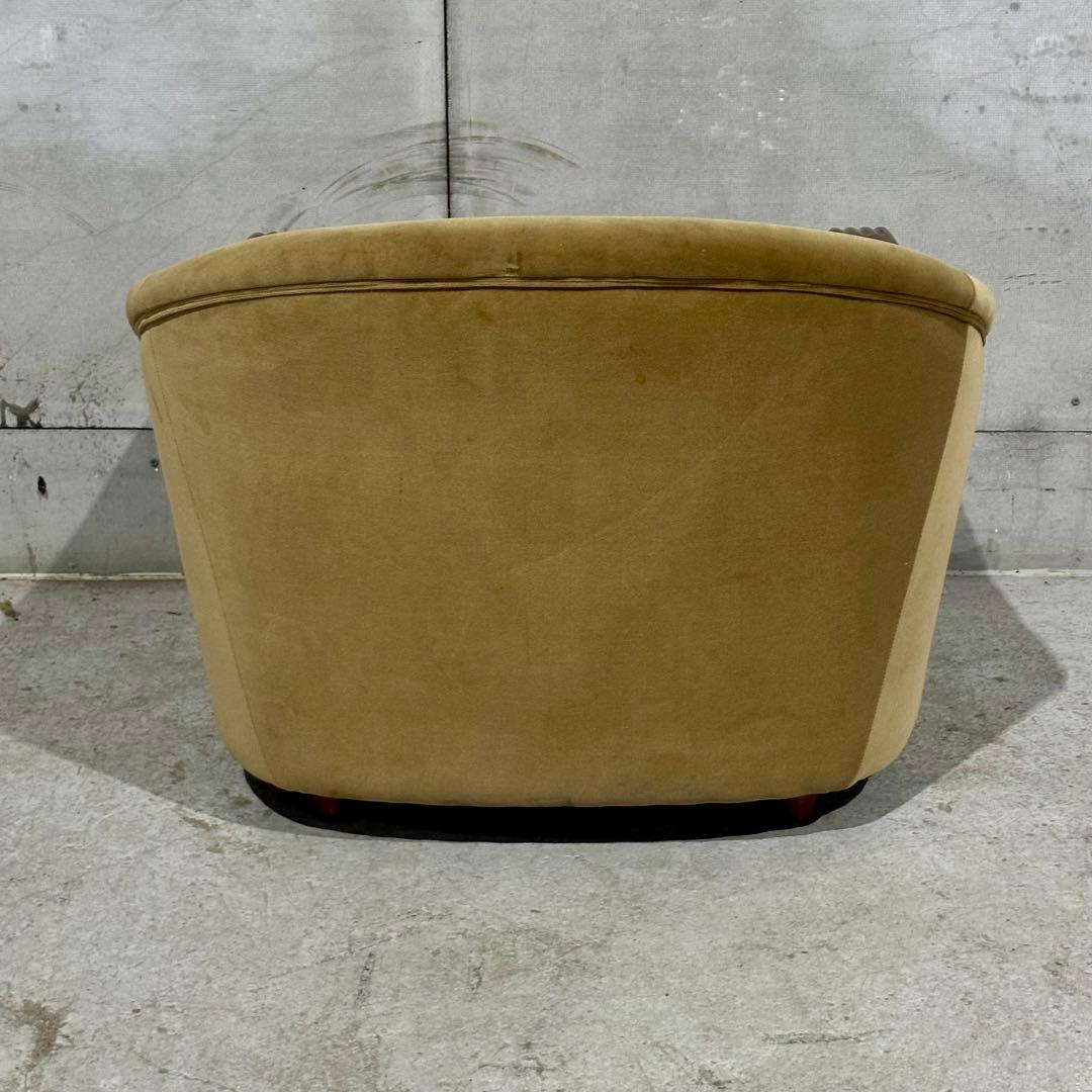 ✦70s✦昭和レトロ Maruni マルニ アームチェア 木製×ベルベット