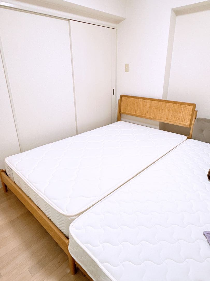 【直接引き取り】unico ベッドマットレス　セミダブル