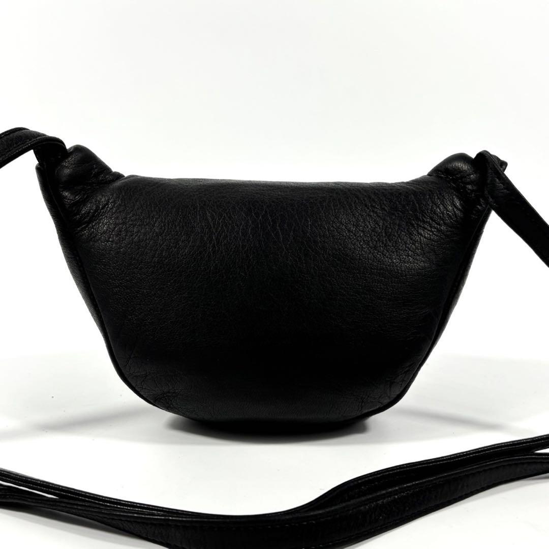 ✨希少 美品✨アエタ DA11 S ボディバッグ ディアスキン ブラック 黒