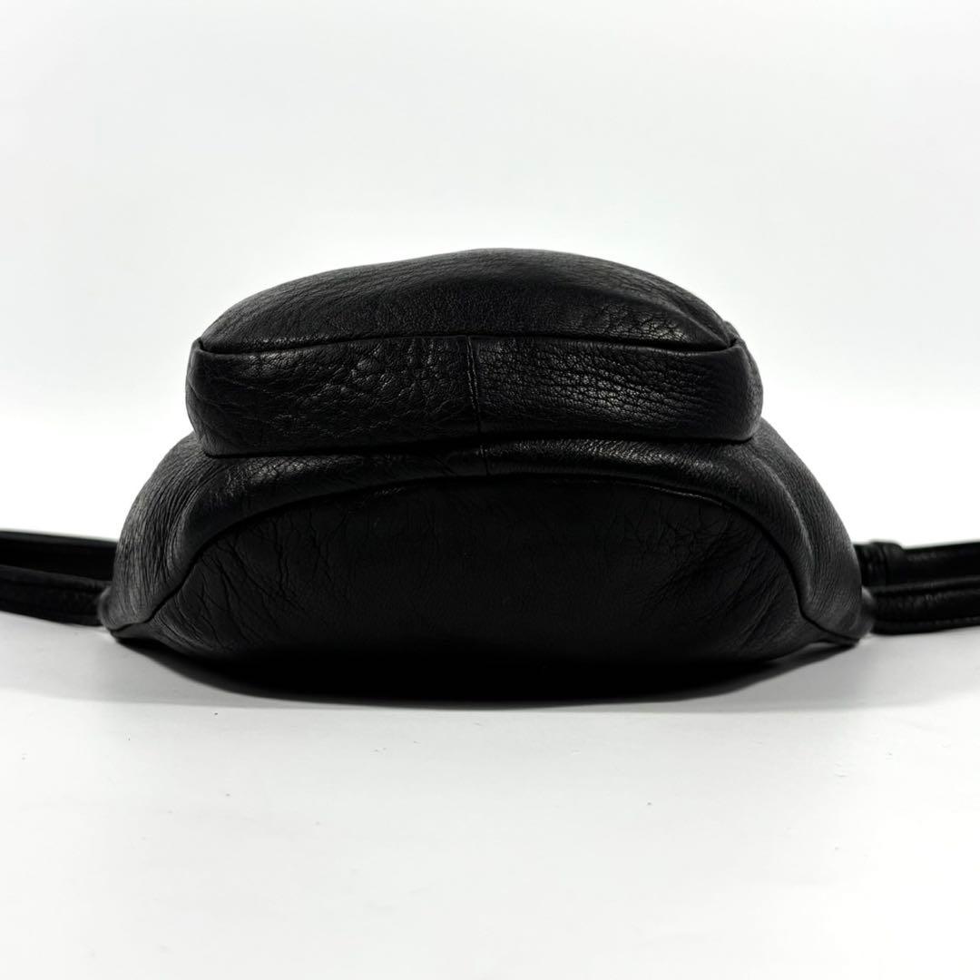 ✨希少 美品✨アエタ DA11 S ボディバッグ ディアスキン ブラック 黒