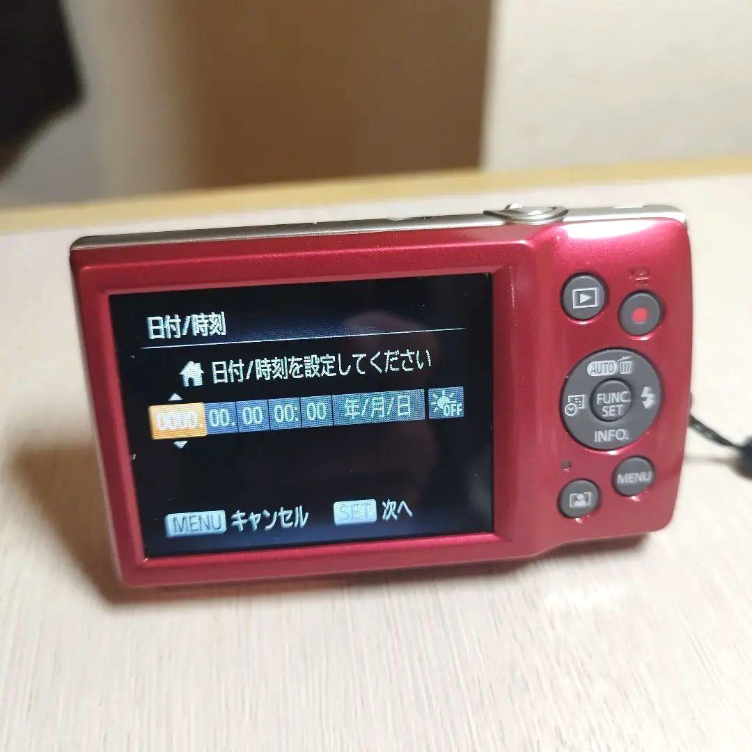【動作品】Canon キャノン IXY 200 オールドコンデジ レッド