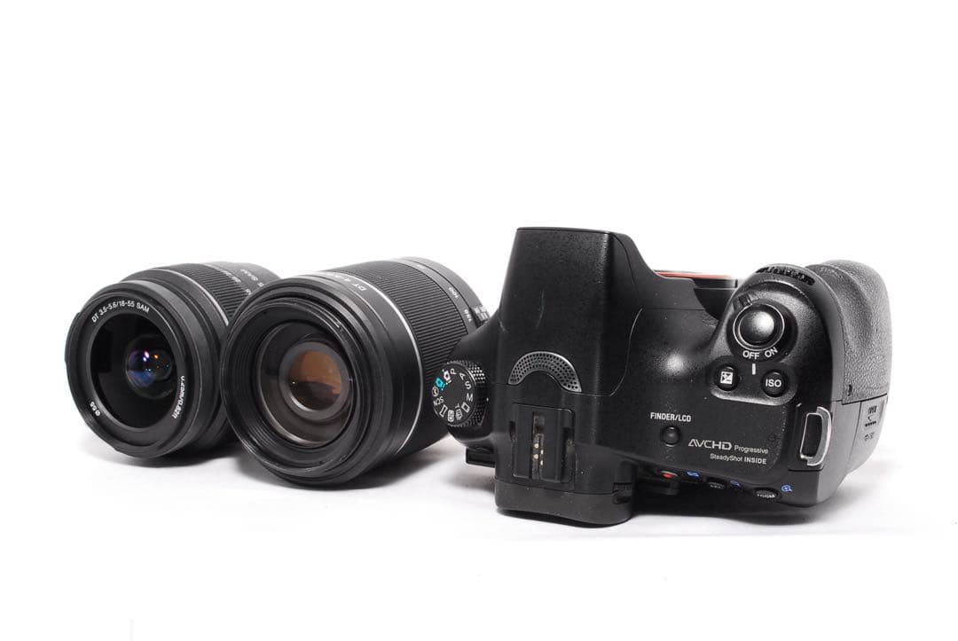 ◆初心者に◆SONY α57◆一眼レフカメラ◆すぐ使える◆スマホ転送◆Wレンズ◆