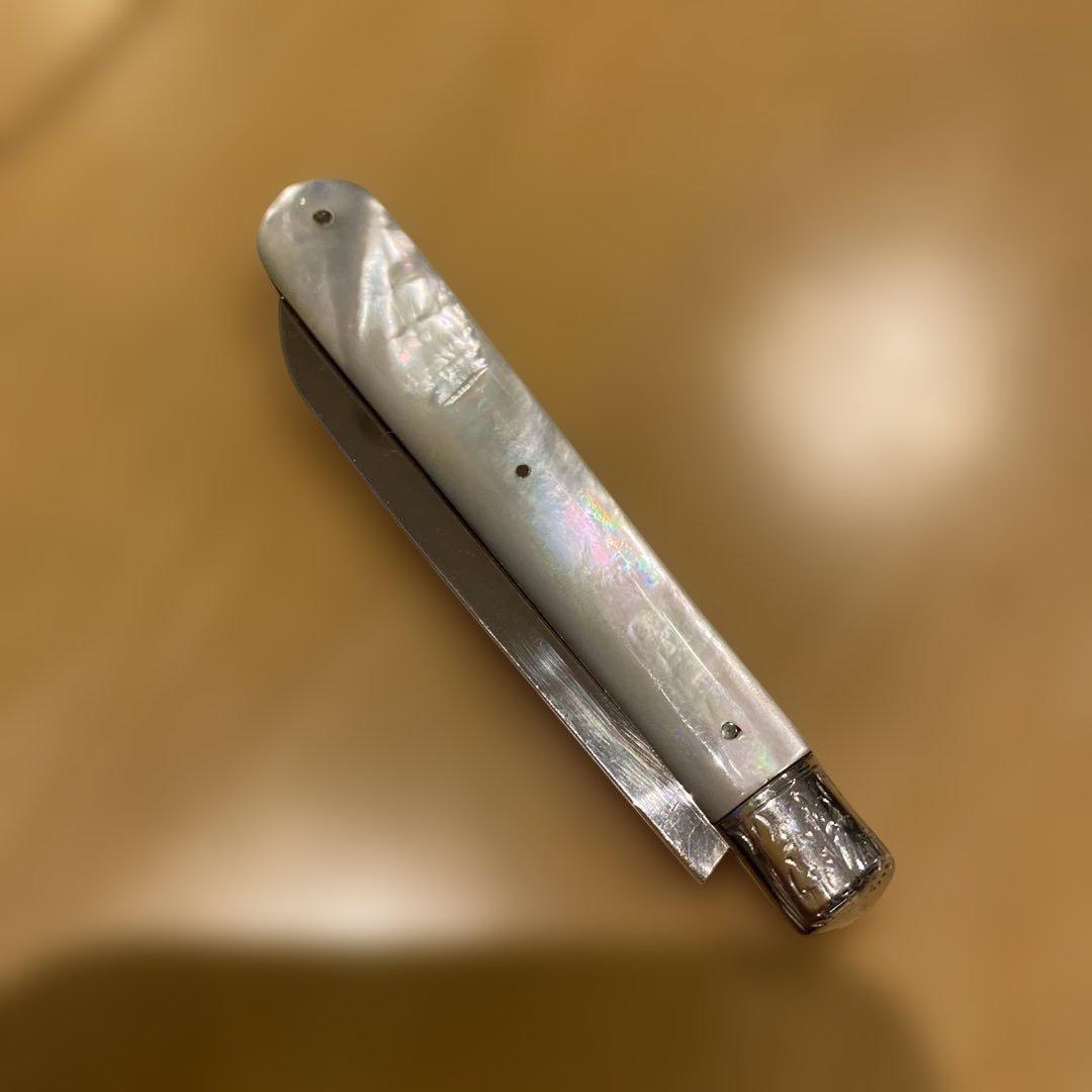 【シェフィールド・ナイフ、高級銀製フルーツナイフ（J.Y.C製）】アンティーク