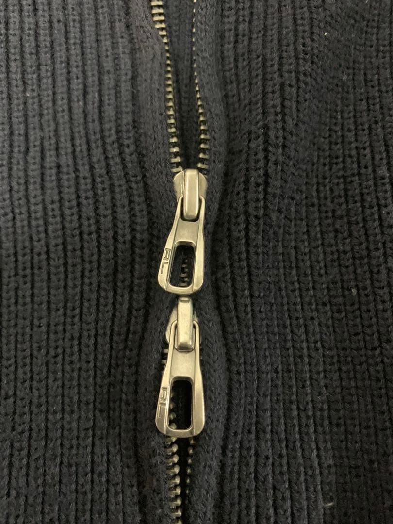 ポロラルフローレン ドライバーズニット ポニー刺繍 ダブルジップ