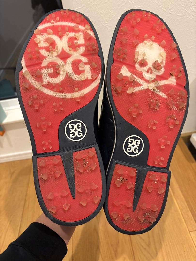 G/FORE ネイビー スカル模様 シューズ