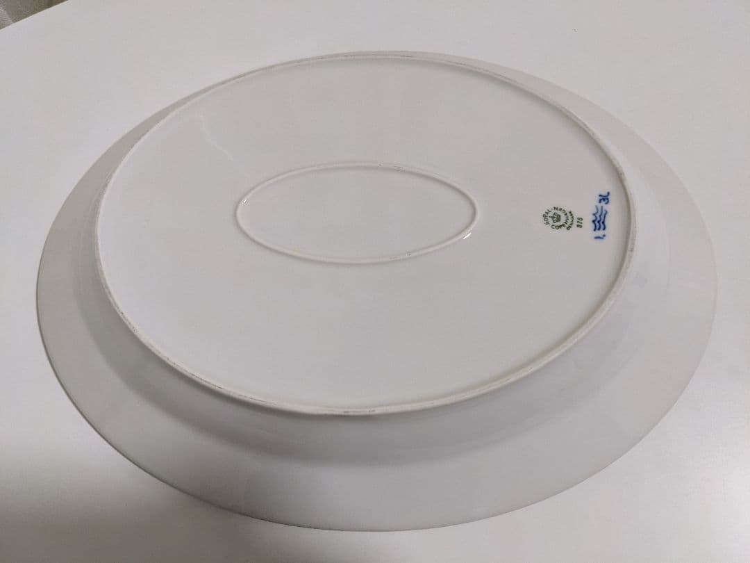 【値下げ】ロイヤルコペンハーゲン・ブルーフルーテッド プレイン オーバルプラター