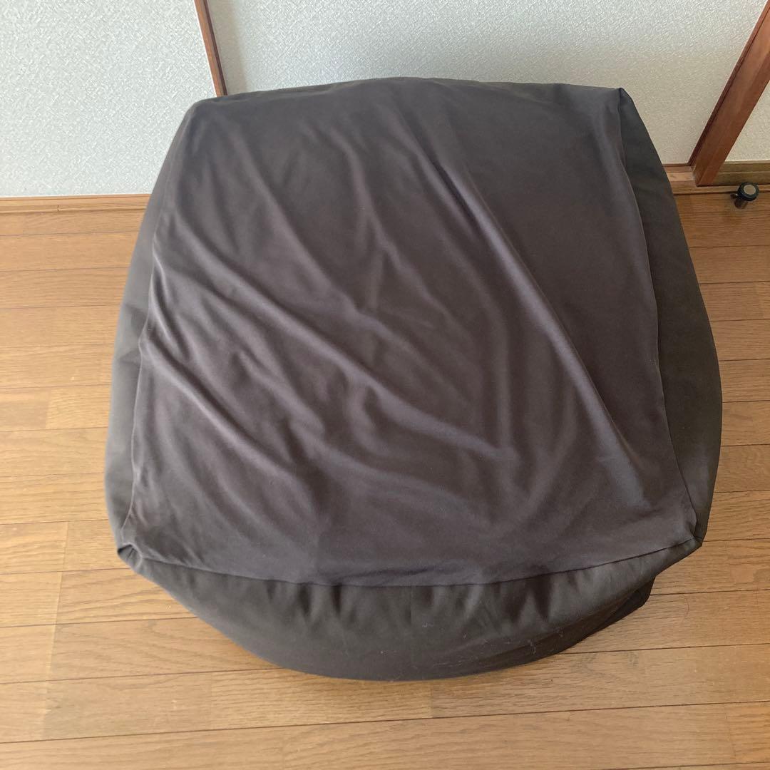 体にフィットするソファ 本体+カバー ブラウン65×65×43cm