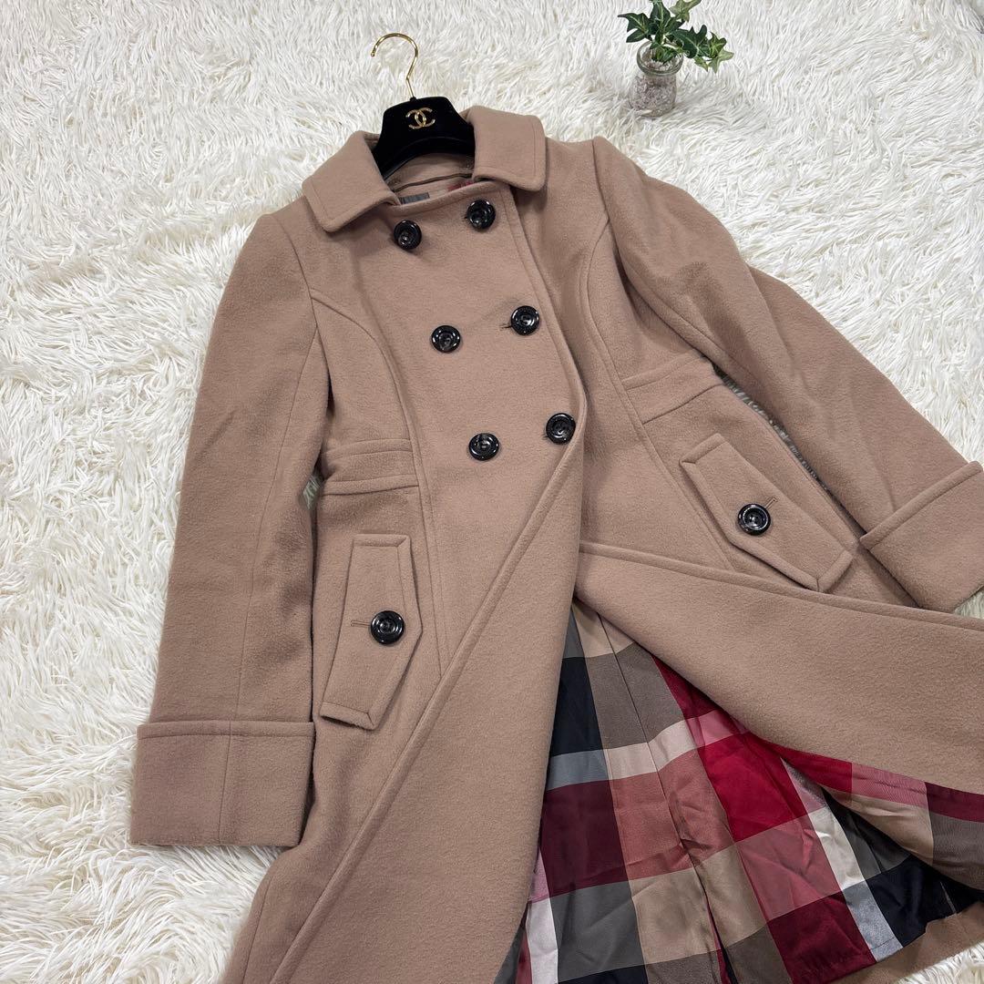 ブルーレーベルクレストブリッジ 2way ロングコート チェック 40