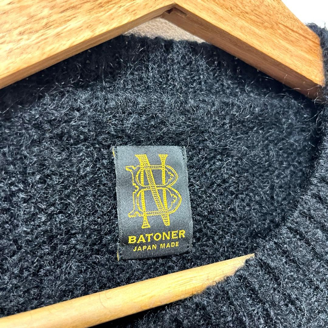 《BATONER / バトナー》PURE MOHAIR CREW NECK 2