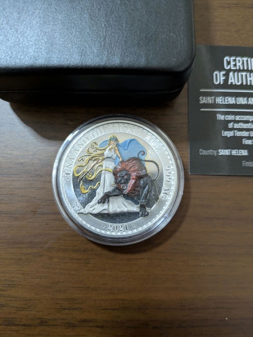 【超希少】ウナとライオン銀貨 カラーエディション 世界50枚