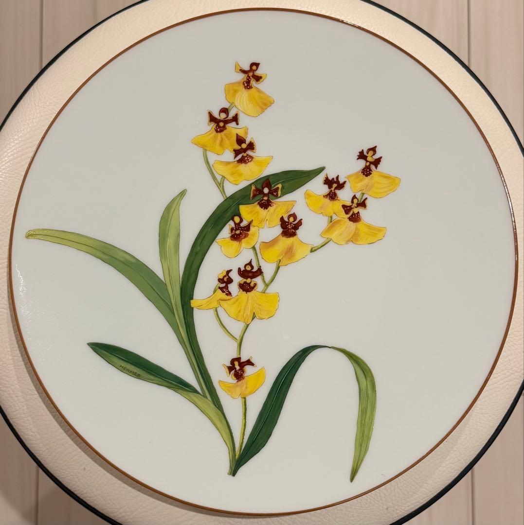 HERMES エルメス オルキデ プレート 26cm 2枚セット