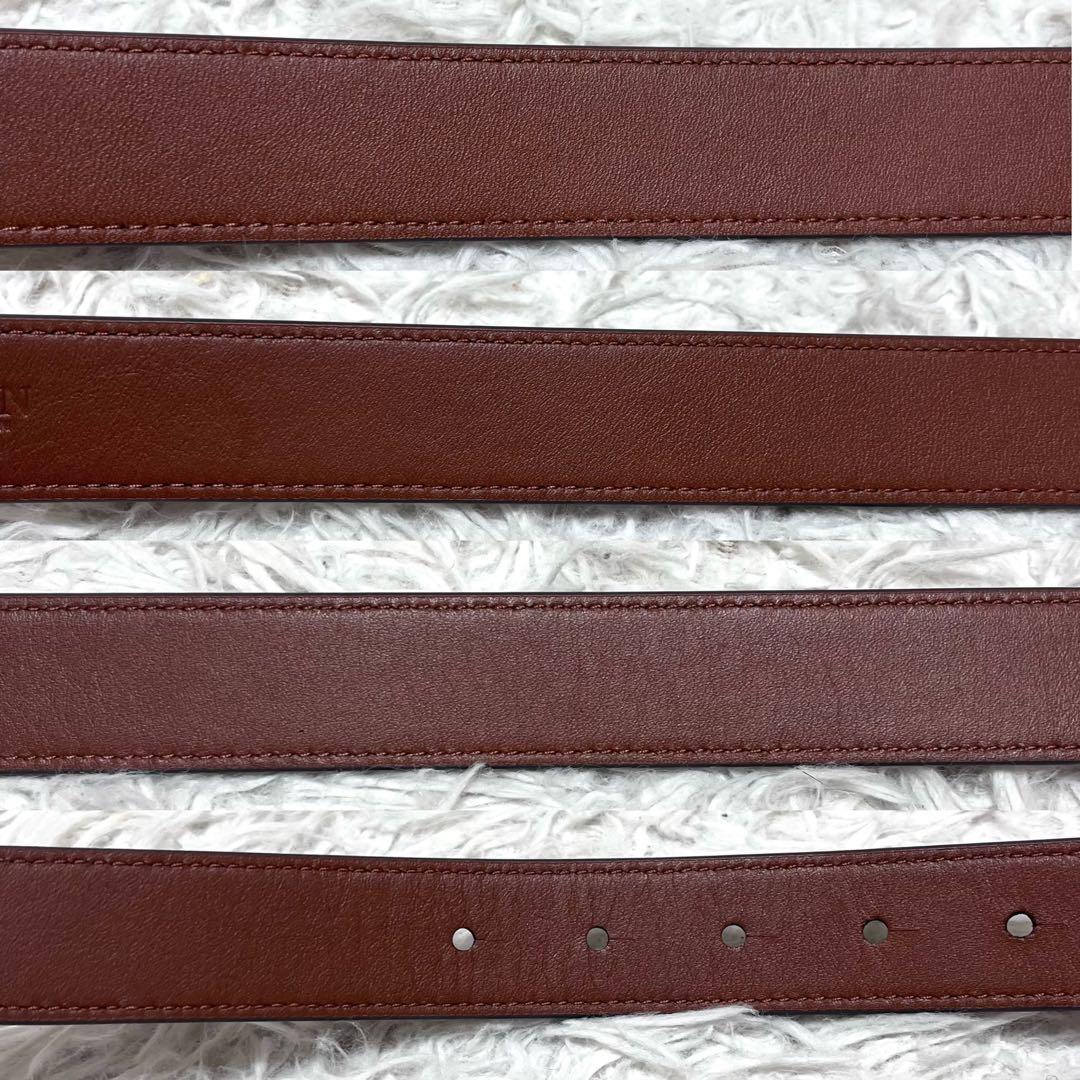 LAUREN RALPH LAUREN アンカーロゴ ゴールド金具スキニーベルト